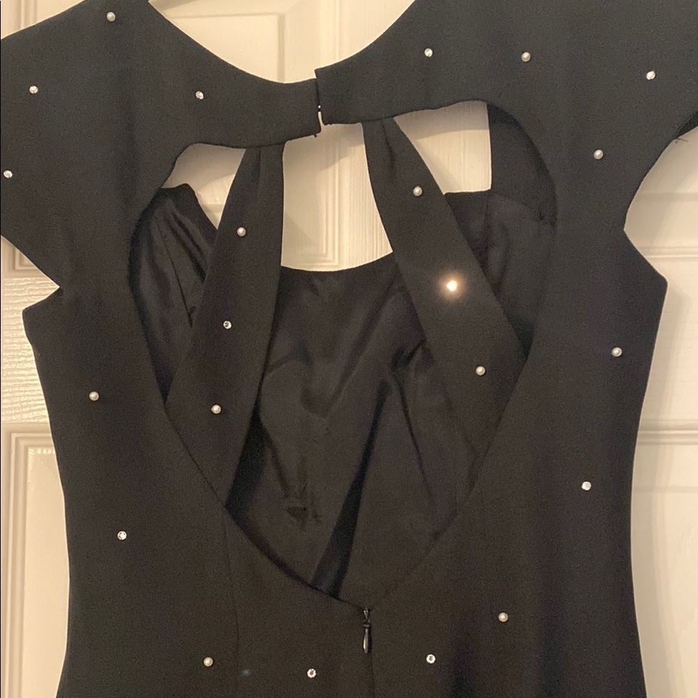 Night Way Collections Black Embellished Sheath Dress - Picture 4 of 4